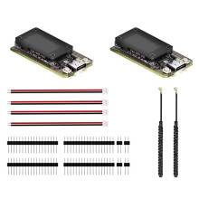 2 Stück WiFi LoRa 32 V4 für Meshtastic ESP32-S3 SX1262 0,96 Zoll OLED Solarbetriebenes Entwicklungsboard Mesh-Netzwerk LoRa BLE Low Power