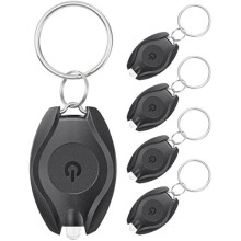 5Pack LED Keychain Flashlight  LED Keychain Light Portable Battery Powered Key Ring Torch for Outdoor Camping Party