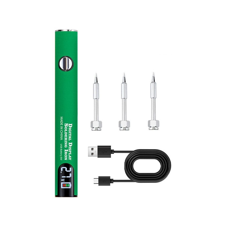 510 Thread Soldering Iron Kit 3 Gear Adjustable Voltage 650Mah Usb Rechargeable Battery Power Welding Tool 6031871817842