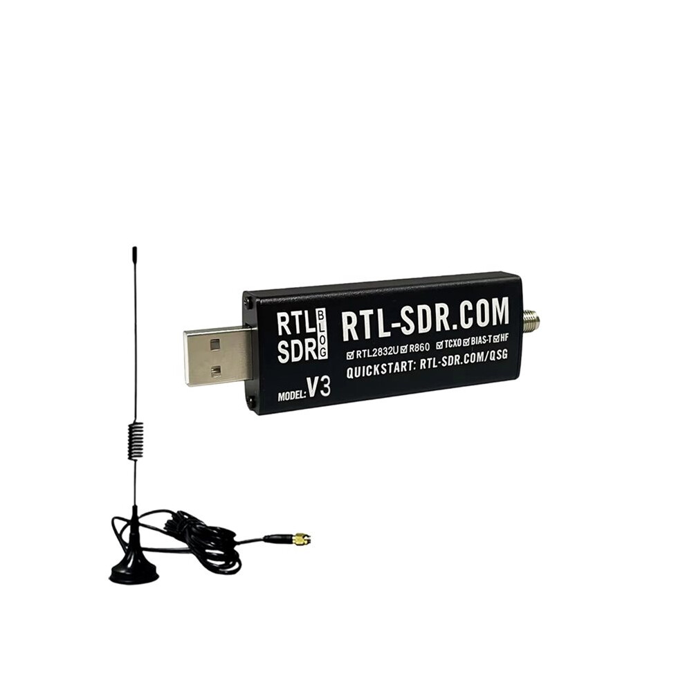 Rtl-Sdr Blog V3 Software Defined Radio R820t2 Upgrade R860 Tcxo 500Khz-1.7Ghz Sma Rtl2832u Receiver 4714134522494