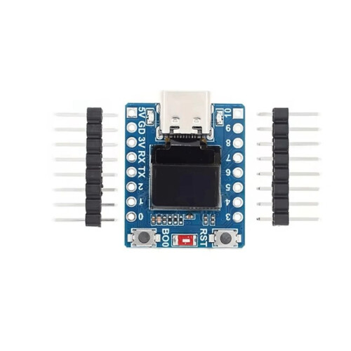 Placa de Desenvolvimento OLED ESP32-C3 com Tela de 0,42 Polegadas e Antena