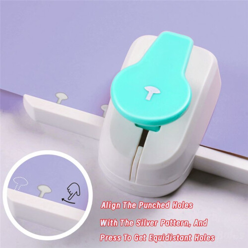 Portable Manual Single Hole Multi-Function Puncher for Loose Leaf Binding 2