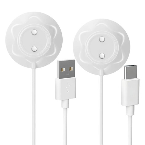 2-Pack 12mm Rose Charger Magnetic Replacement Cable with USB-A & USB-C