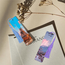 30 Pcs Double Sided Sublimation Bookmarks with Tassels, 6x1.5Inch DIY Plastic Blanks for Crafts and Gifts