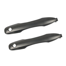 Front Door Outer Handles Replacement Parts 2 Pieces-matte black