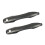 Front Door Outer Handles Replacement Parts 2 Pieces-matte black 1