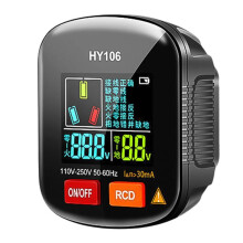 HY106 Multifunctionele Digitale Display Stopcontact Tester Aardingsdraaddetector Lijn Fase Stekker Polariteit Tester EU Stekker