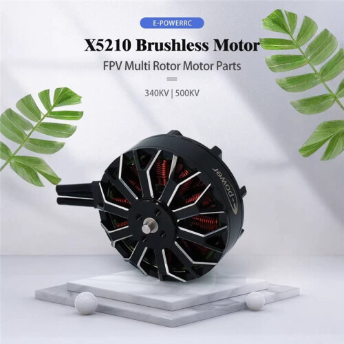 Motor Brushless e-POWER X5210 500KV para Drones de Corrida FPV Multi Rotor de 15 A 16 Polegadas - Motor de Baixo Ruído 1