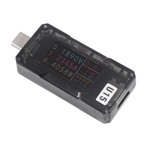 USB-stroomanalysetool met 5A-stroomdetectie voor bewaking van