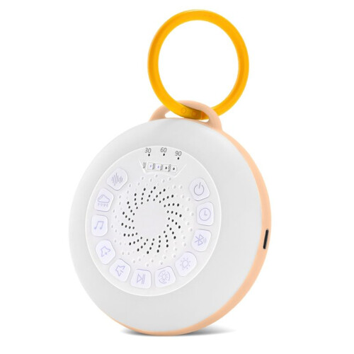 White Noise Machine with 11 White Noise Adjustable, Night Light,  Speaker,Timing Function Orange
