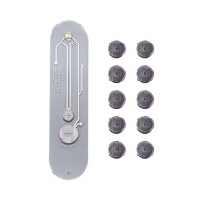 LED Warm Light Bookmark Book Light Ultra-Thin Curved Folding Reading Light Portable Night Lamp for Magazines, EReaders