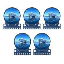 5PCS 0.71" Round TFT Display Development Board 160x160 SPI Full Color Module GC9D01 Driver Round Screen