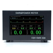 200W 1.8-54Mhz Digital SWR Meter Standing Wave Meter Power Meter with 4.3inch IPS Color Display for Ham Radio
