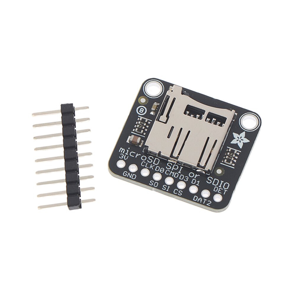 4682 Adafruit For Microsd Card Breakout Module - Spi/Sdio 3V Only Flash Memory Expansion Board For Electronic Projects 6033343273262