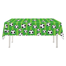 Football Themed Party Tableware Plastic Cups-green tablecloth