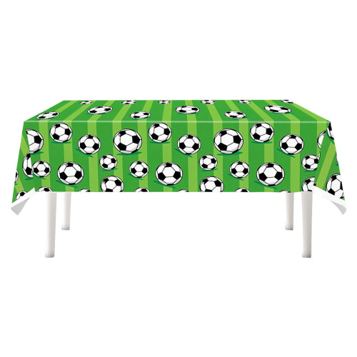 Football Themed Party Tableware Plastic Cups-green tablecloth