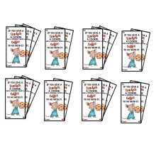 Appreciation Greeting Card for Teacher,If You Give Your Teacher A Cookie Book,Cards with Unique Appreciation,B
