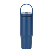 30Oz Metal Water Bottle Permanent Rustless Beverage-Deep Blue