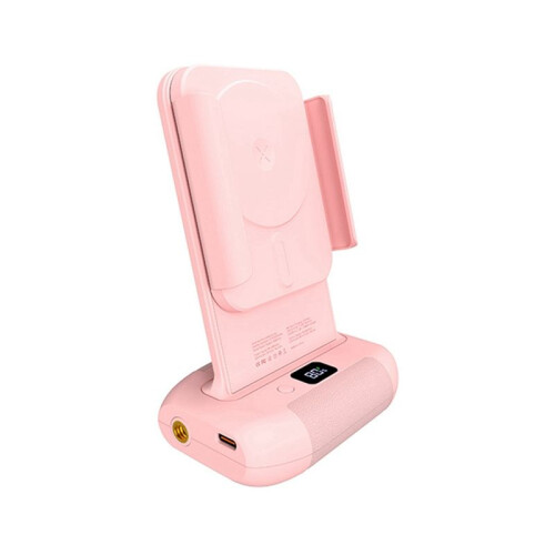 Phone Bracket with Remote Control Anti-Shake Wireless Charging Rotatable Clamp for Versatile Shooting,