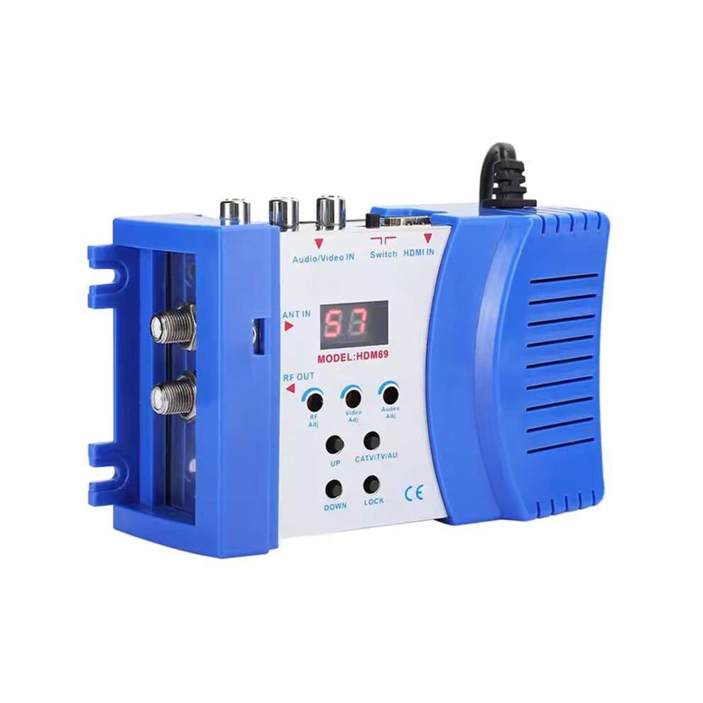Hdm69 Digital Rf Hd Multimedia Interface Modulator Av To Rf Converter Vhf Uhf Pal Standard Portable Rf Modulator Uk Plug 4712228337252