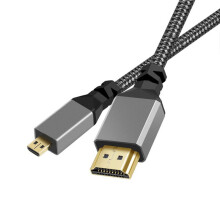 2m 4K 60Hz -Compatible Cable Micro-to -Compatible Cable 4K 60HZ Nylon Braid Wire Extension Cable
