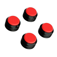 4 Stück Audio-Lautsprecher-Isolationsfüße, Plattenspieler-Dämpfer, Stoßdämpfungspads für Verstärkergeräte, Rot