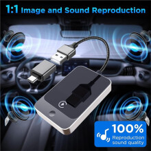 Módulo CarPlay Inalámbrico  Car Box 2 en 1 para Proyección de Pantalla Inalámbrica Carplay+Auto