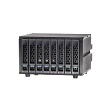 Cage pour Disques Durs Modulaires Remplaçables à Chaud à 8 Bobines avec Fond de Panier, Châssis Rack pour Plateaux de Disques Durs 2,5 Pouces
