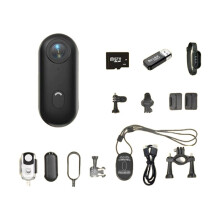 4K Thumb Action Camera 128G WIFI Hands-Free POV Recording Cycling Accessories for Work Travel Pet Walk Swim Cycling B