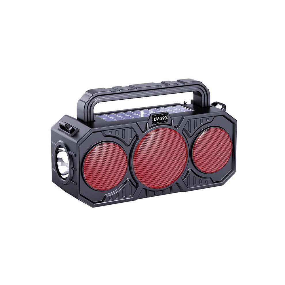 Solar Power Rechargeable Flashlight Fm Radio With Wireless Speaker Tf Usb For Outdoor Emergency Camping B 4711587084272