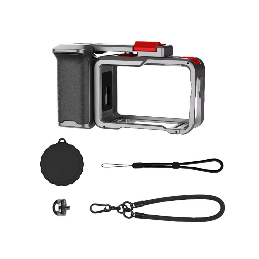 For Osmo Action 6 Street Handle Expansion Frame Photography Handle Grip Cage With Lens Cover Camera Accessories 6031871875378