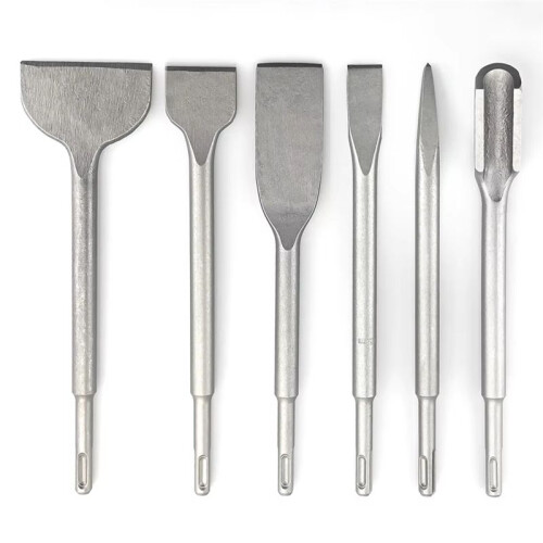 250mm Chisel Set SDS  Shank Electric Hammer Drill Bit Point  Flat Chisel Masonry Tools for Concrete Brick Wall