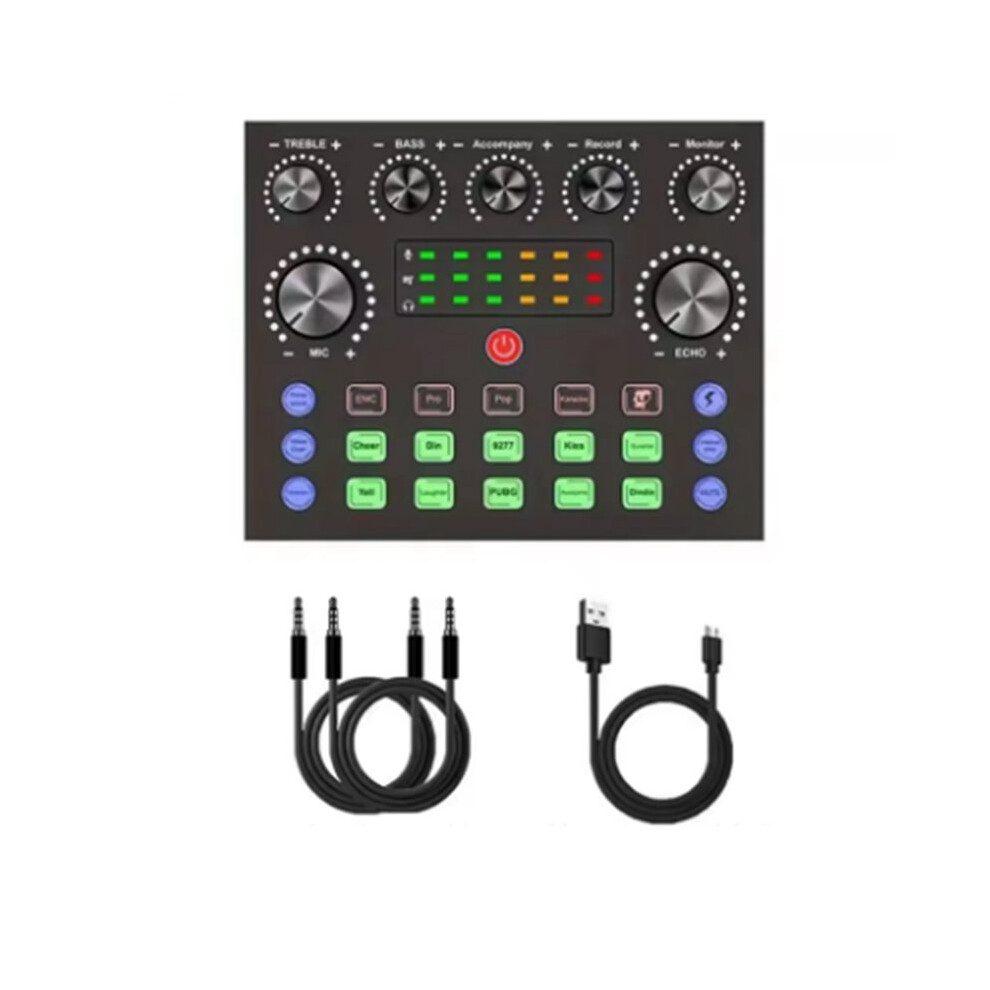 V8s Live Sound Card Podcast Equipment Bundle,With Microphone Set Device,Music/Recording Live Streaming 6032991974538