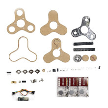LED-Farbenrotationsset, Atmosphärenset, Gyro-Leuchteffekt, Mikrocontroller, DIY-Elektronik-Lötset, Schweißübungsset B