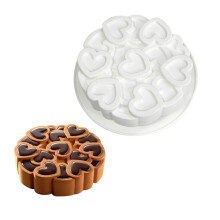Hartvormige siliconen cakevormen voor mousse,-6 inch