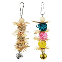 Rattan Balls Pet Bird Toy Bird Interactive Bite Chew Toys for Parakeet Cage Accessories Bird Playing Toys