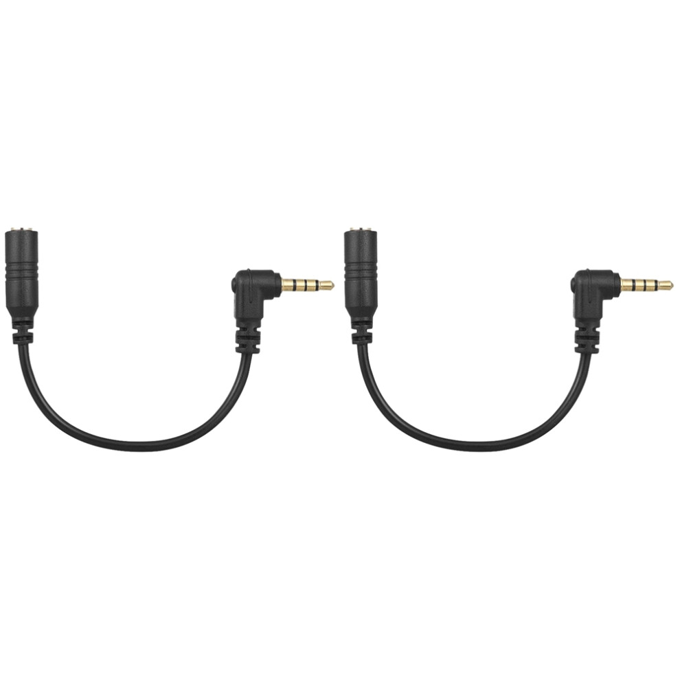 Photos - Other for Computer Zandona 2pcs 3.5mm 3 Pole TRS Female to 4 Pole TRRS Male 90 Degree Right Angled Microphone Adapter Cable