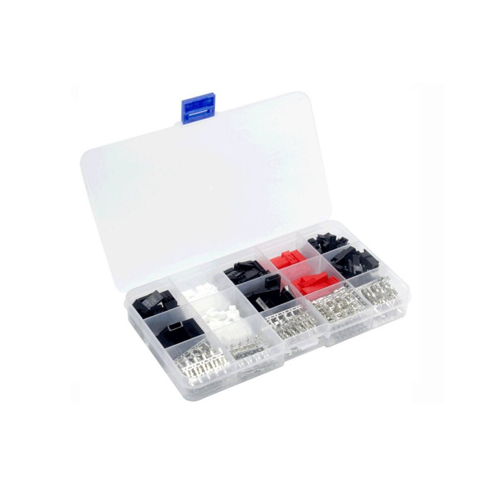 140Pcs Female And Male Connector Kit (2/3-Pin) For Jr, Jst, Syp, And Futaba, Male And Female Jumper Cables And Plugs 4713868927582