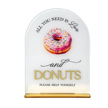 Acrylic Dessert Table Sign Dessert Stand Sign For Wedding-B