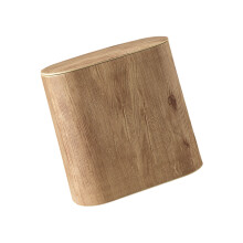 Press Lid Trash Can With Quiet Closing-natural wood pattern