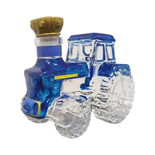 Classical Farm Tractors Design Borosilicate Glass-Blue
