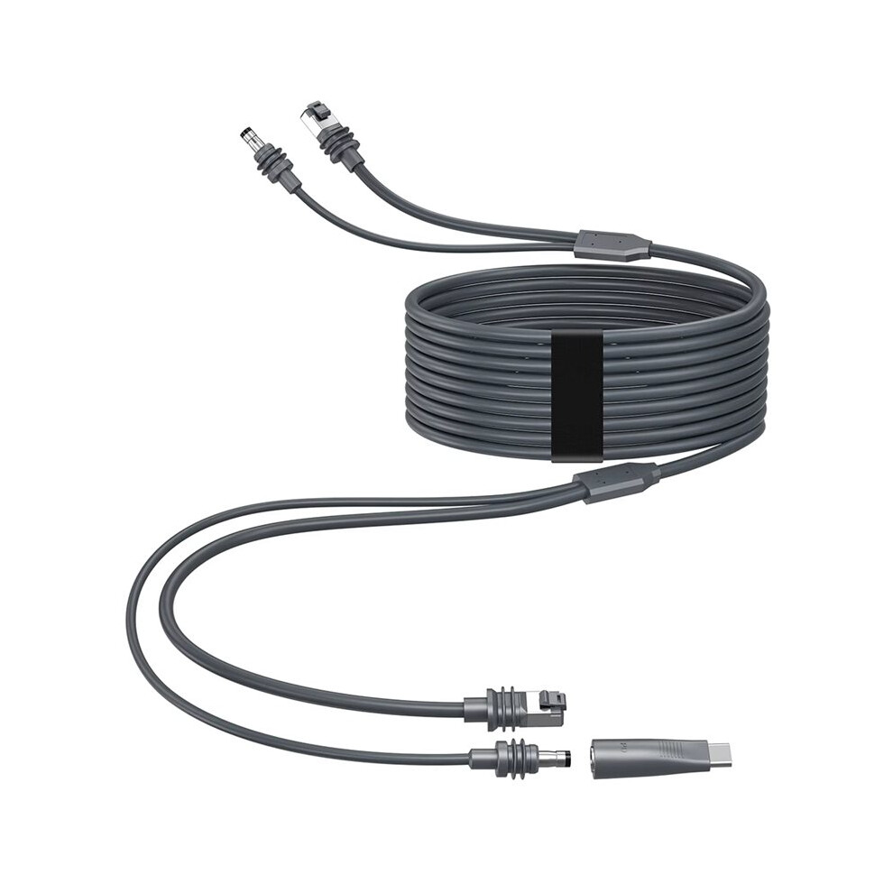 2Pcs For Starlink Gigabit Ethernet Cable 2 In 2 Ethernet Cable With Usb C Fast Charging 5M To Usb C Data Cable 4711053357244