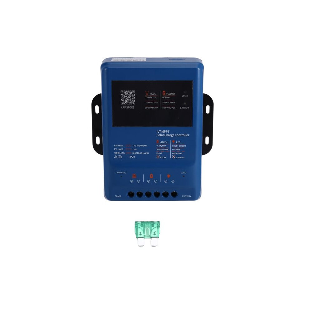 Photos - Solar Panel MPPT Solar Charge Controller APP Remote  12/24/36/48V Adaptive 120V PV All Battery Compatible(/WiFi)