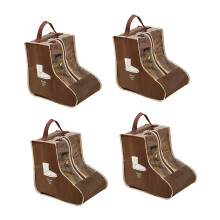 4PCS transparente Schuhaufbewahrungstasche Schutzhülle für-braun