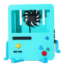 Charging Stand with Cooling Fan for OLED, Portable Dock, Cute Case Decor Gift
