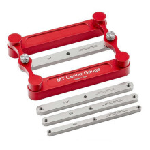 MT-Center Gauge Doweling Jig Stainless Steel Woodworking Marking Gauge Scribes Tool for Precise Centerlines Edition 0901