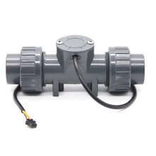 DN32 PVC Digital Flödesmätare RS485 Modbus RTU Inline Rörmonterad LCD Flödesmätare för Vatten Bevattning Avloppsvatten