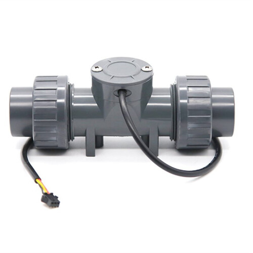 DN32 PVC Digital Flowmeter RS485 Modbus RTU Inline Pipe-Mounted LCD Flowmeter for Water Irrigation Wastewater
