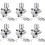 6Pack BPV-31 Piercing Valve  Tap Valve Kits Válvula Ajustável para Condicionadores de Ar HVAC 1/4 Polegadas, 5/16 Polegadas, 3/8 Polegadas 1
