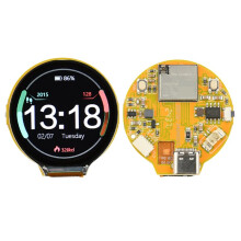 ESP32-C3 WiFi BT Development Board 1.28-Inch TFT Circular Screen Onboard ESP32-C3--1U Module 160 MHz RISC-V 32 Bits